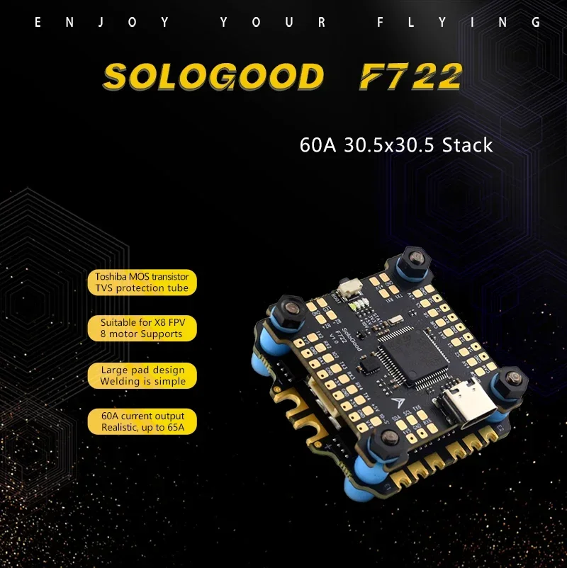 SoloGood F722 Stack ICM42688P  - огляд і ціна Foxeer Reaper Extreme 2.5W Vtx